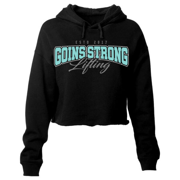 GOINS STRONG LIFTING - WOMEN'S CROP HOODIE - $JER5G6$ Thumbnail