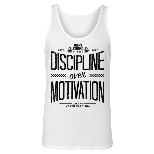 DISCIPLINE OVER MOTIVATION - TANK TOP - $D9YHTS$ Thumbnail
