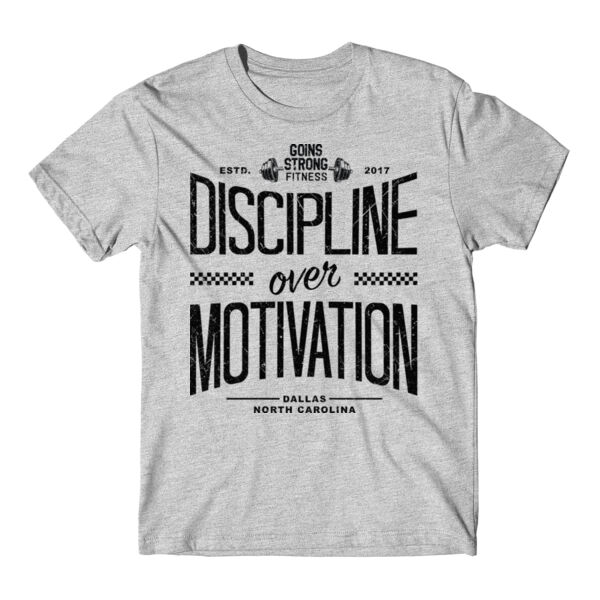 DISCIPLINE OVER MOTIVATION - T-SHIRT - $D9YHTS$ Thumbnail